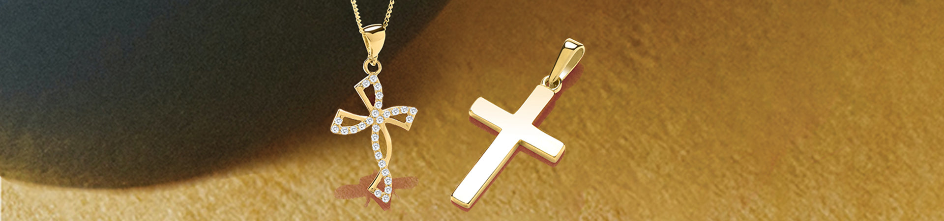 Gold Crosses and Brooches